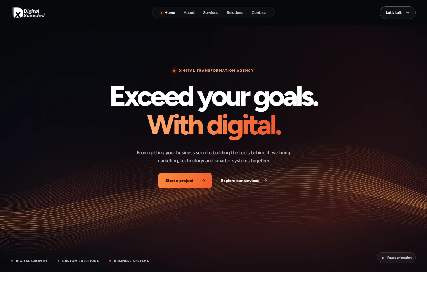 Digital Xceeded agency website